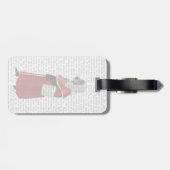 Basset Hound-rechter Bagagelabel (Achterkant horizontaal)