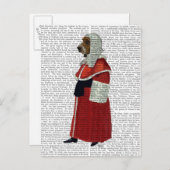 Basset Hound-rechter Briefkaart (Voorkant / Achterkant)