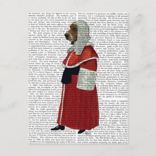 Basset Hound-rechter Briefkaart (Voorkant)