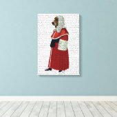 Basset Hound-rechter Canvas Afdruk (Insitu (Houten vloer))