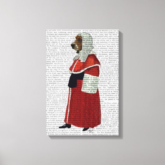 Basset Hound-rechter Canvas Afdruk (Voorkant)