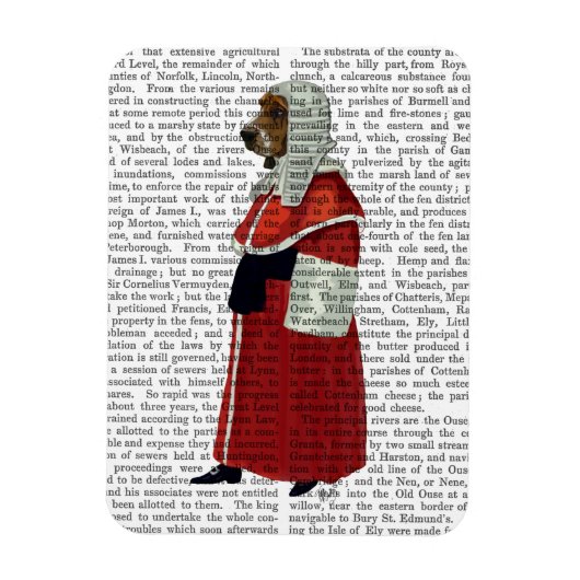 Basset Hound-rechter Magneet (Verticaal)