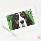 Basset Hound Rechthoekige Sticker (Envelop)