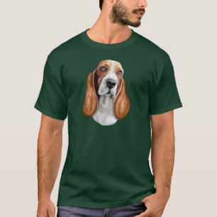 Basset Hound Red en White T-shirt