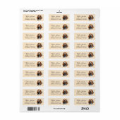 Basset Hound Retouradreslabel Etiket (Full Sheet)
