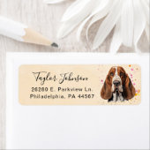 Basset Hound Retouradreslabel Etiket (Insitu)