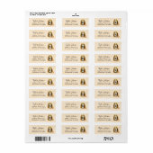 Basset Hound Retouradreslabel Etiket (Full Sheet)