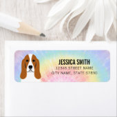 Basset Hound Retouradreslabels Etiket (Insitu)