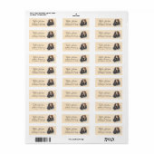 Basset Hound Return Address Label (Full Sheet)