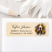 Basset Hound Return Address Label (Insitu)