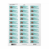 Basset Hound Return Address Label (Full Sheet)