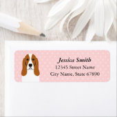 Basset Hound Return Address Label (Insitu)