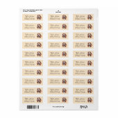 Basset Hound Return Address Label (Full Sheet)