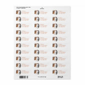 Basset Hound Return Address Label (Full Sheet)