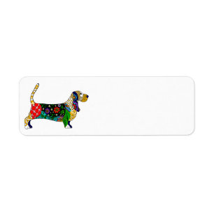 Basset Hound Return Address Label