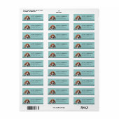 Basset Hound Return Address Label (Full Sheet)