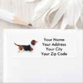 Basset Hound Return Address Label (Insitu)