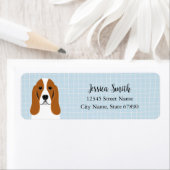 Basset Hound Return Address Labels (Insitu)