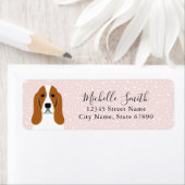 Basset Hound Return Address Labels (Insitu)
