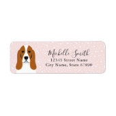 Basset Hound Return Address Labels (Voorkant)