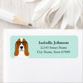 Basset Hound Return Address Labels (Insitu)