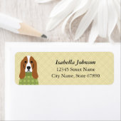 Basset Hound Return Address Labels (Insitu)