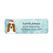 Basset Hound Return Address Labels (Voorkant)