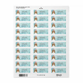 Basset Hound Return Address Labels (Full Sheet)