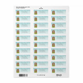 Basset Hound Return Address Labels (Full Sheet)