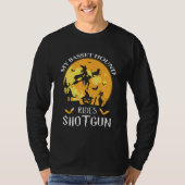 Basset Hound Rides Shotgun Dog T-shirt (Voorkant)