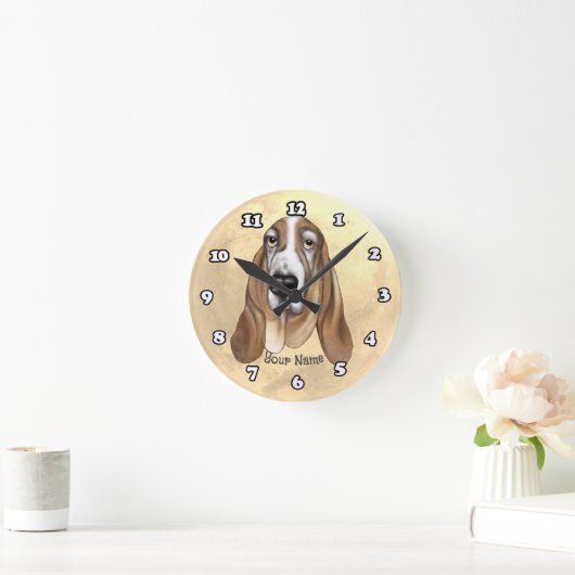 Basset Hound Ronde Klok (Huis)