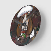 BASSET HOUND RONDE KLOK (Hoek)