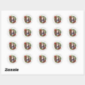 Basset Hound Ronde Stickers (Vel)