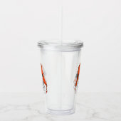 Basset Hound | Rood Ushanka-Pet Acryl Drinkbeker (Rechts)