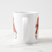 Basset Hound | Rood Ushanka-Pet Grote Koffiekop (Achterkant)