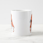 Basset Hound | Rood Ushanka-Pet Grote Koffiekop (Voorkant)