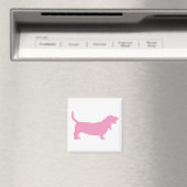 Basset Hound (roze) Magneet (Insitu (Vaatwasser))