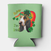 Basset Hound Saint Patricks Day Blikjeskoeler (Voorkant)