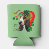 Basset Hound Saint Patricks Day Blikjeskoeler (Achterkant)
