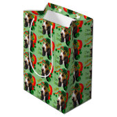 Basset Hound Saint Patricks Day Medium Cadeauzakje (Achterkant Gekanteld)