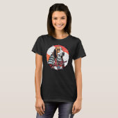 Basset Hound Samurai Funny Dog Warrior T-shirt (Voorkant volledig)