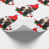 Basset Hound Santa Kerstmis Cadeaupapier (Hoek)