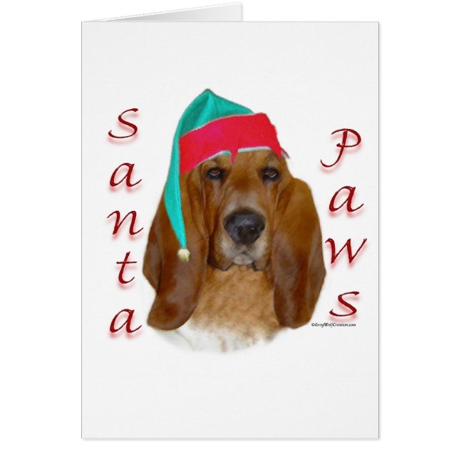 Basset Hound Santa Paws (Voorkant)