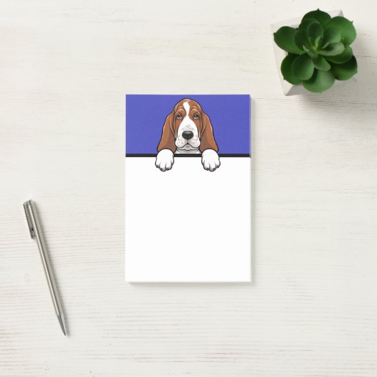 Basset Hound Schattigee Basset Hondenliefhebber ge Post-it® Notes (Kantoor)
