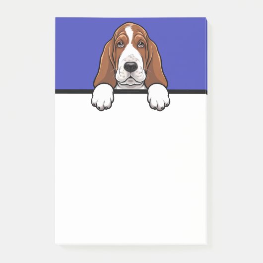 Basset Hound Schattigee Basset Hondenliefhebber ge Post-it® Notes (Voorkant)