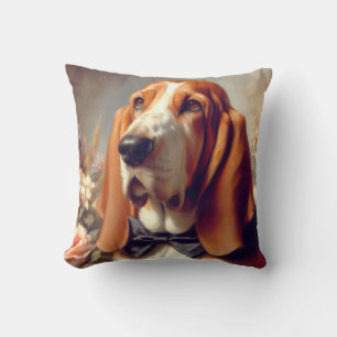 Basset Hound Schilderen Kussen