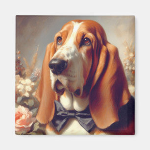  Basset Hound Schilderen Magneet