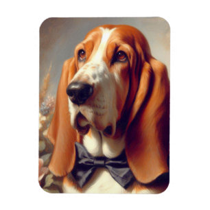 Basset Hound Schilderen Magneet