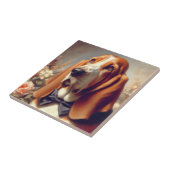  Basset Hound Schilderen Tegeltje (Zijkant)