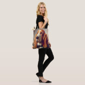Basset Hound Schilderen Tote Bag (Op model)